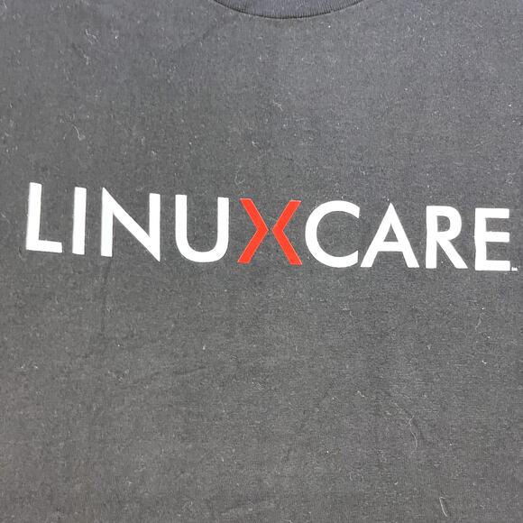 Vintage Linux T-Shirt Adult Large Black Tech PC Computer Care OS System Web 90s - Picture 3 of 10